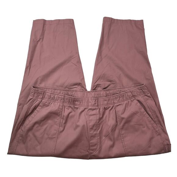 Old Navy Womens Plus 3X Comfort Waistband Puce Pink Straight Elastic Waist Pants - Picture 14 of 16
